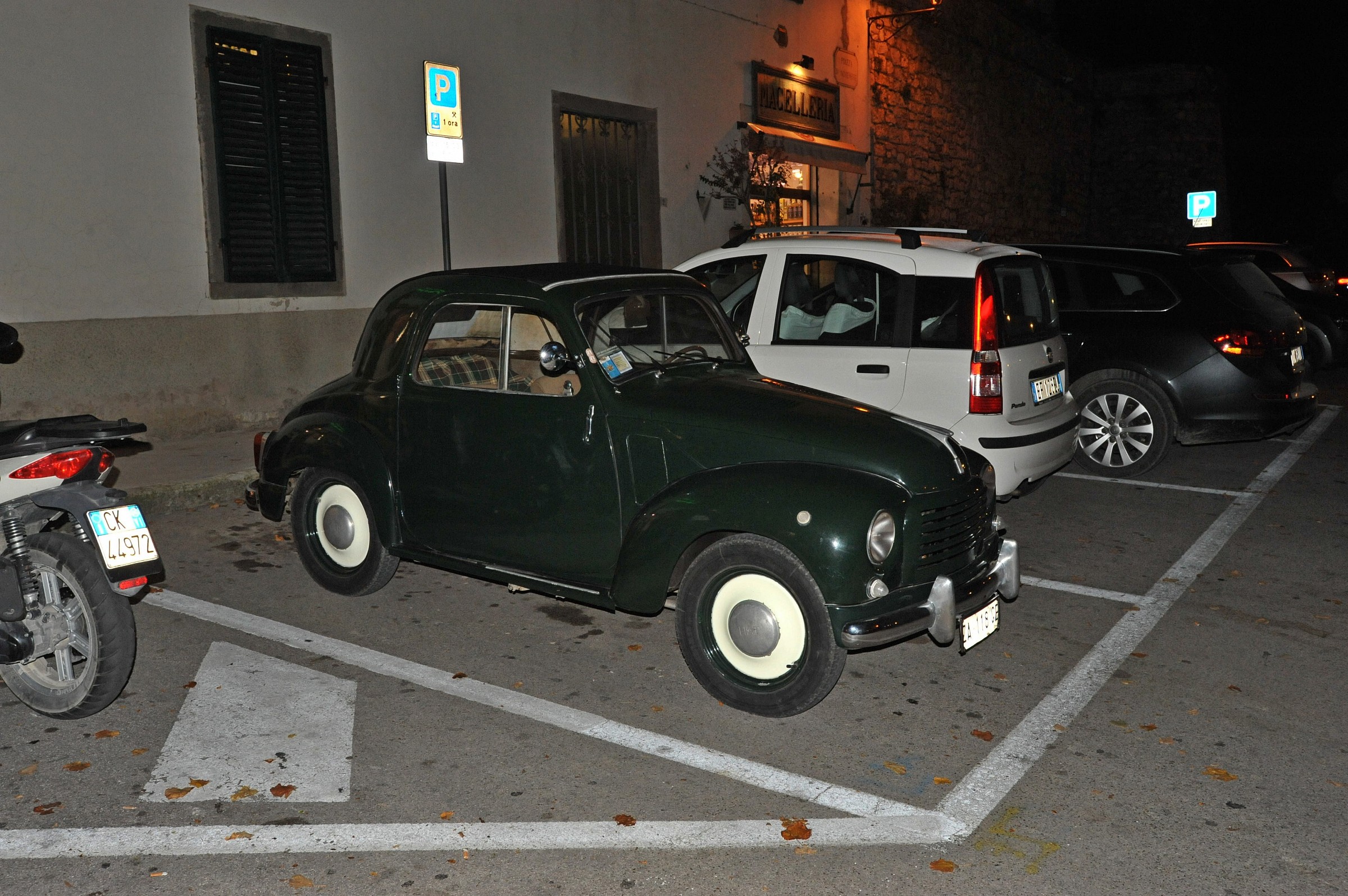 A parking lot of times ...