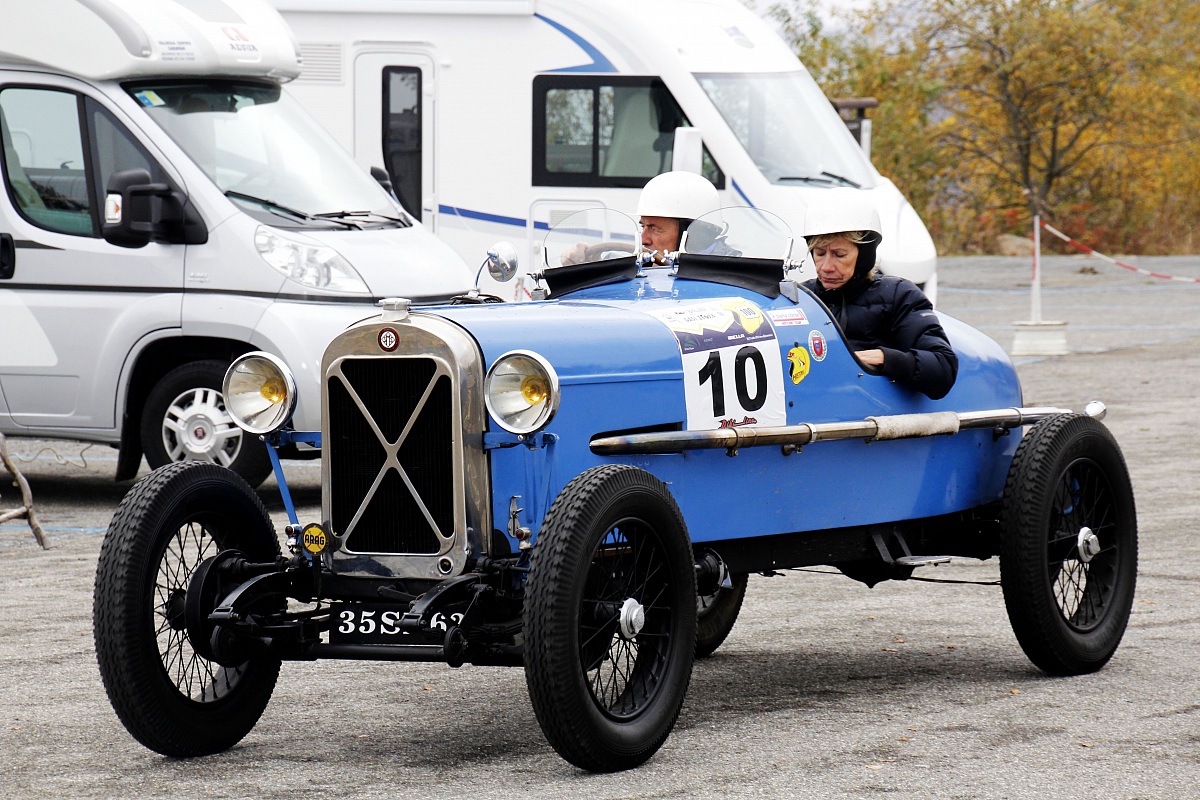 Vintage car in regularity test