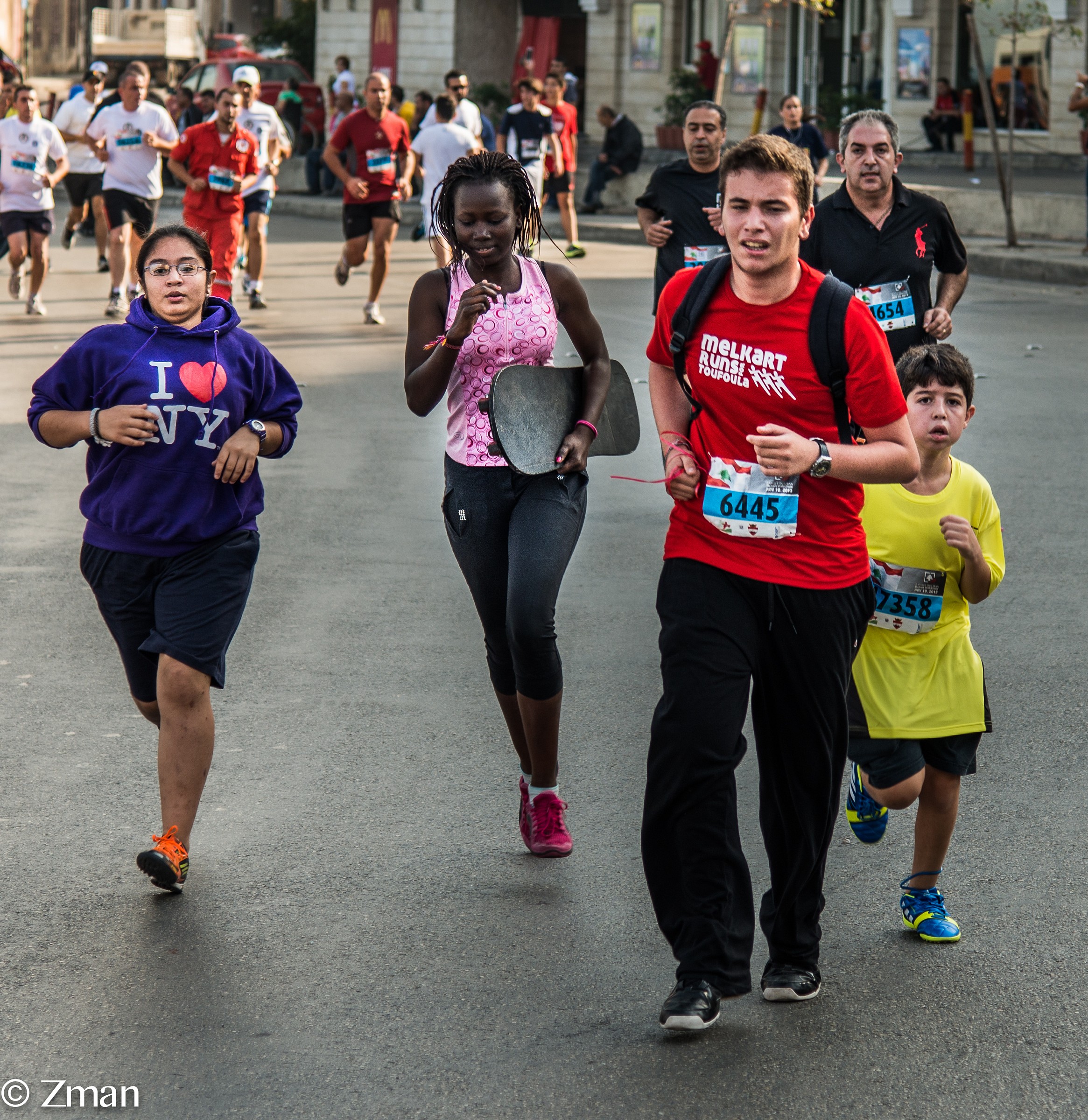 Young, Children, Guests Run for Lebanon
