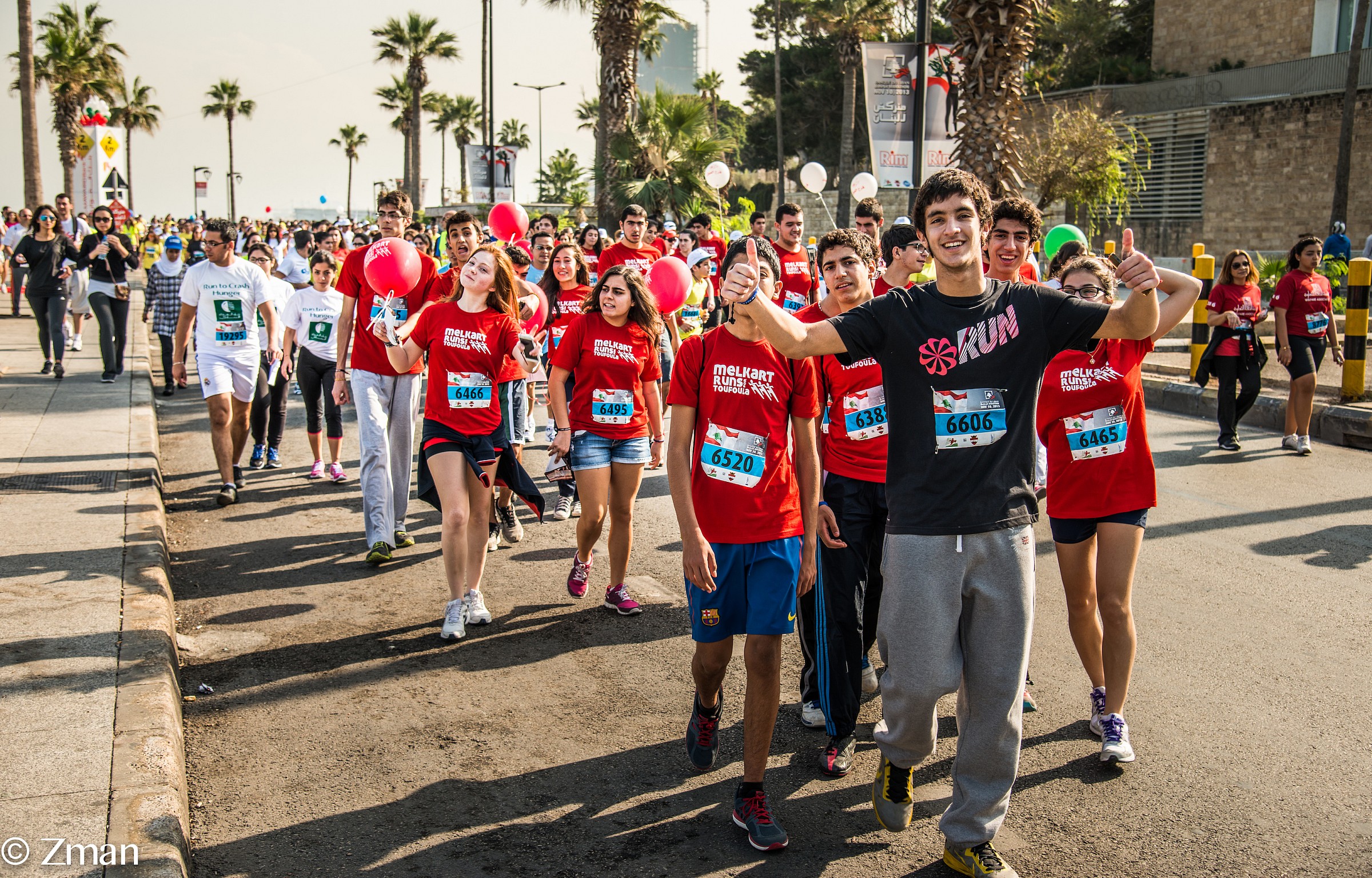 Run For Lebanon Marathon Young generation