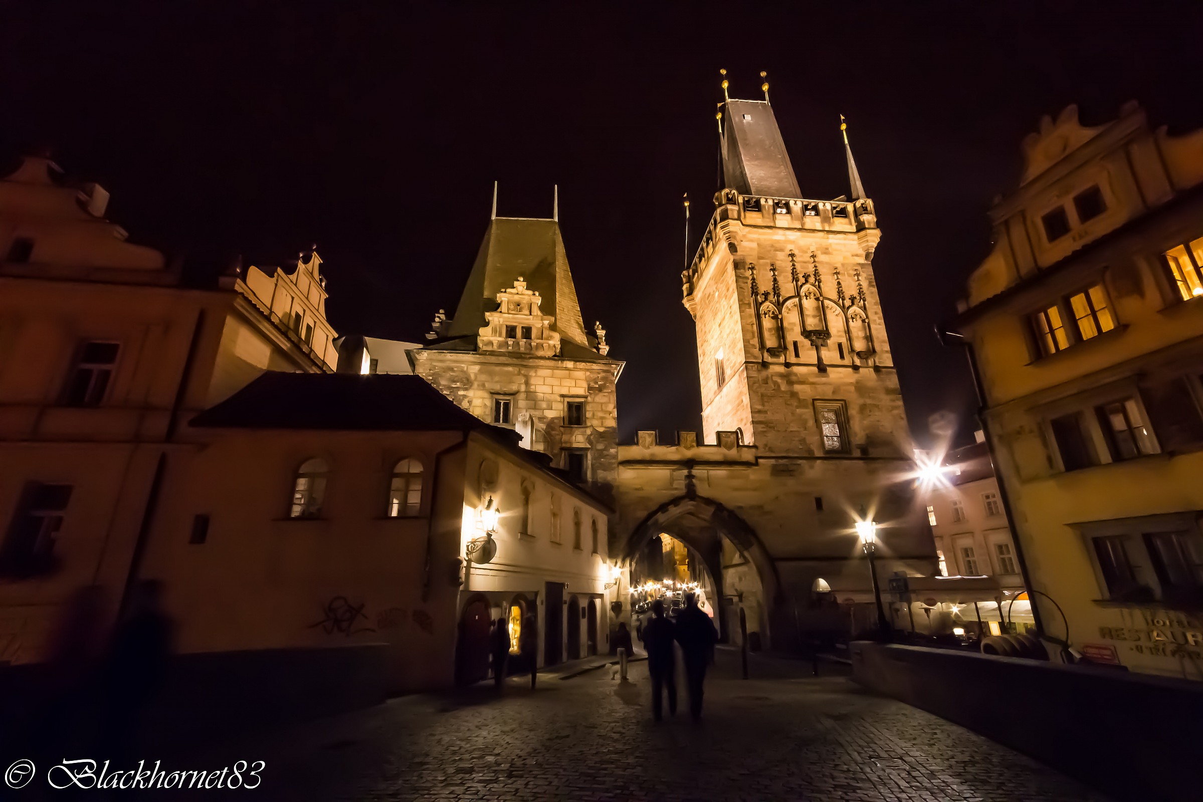 Charles Bridge in evening dress