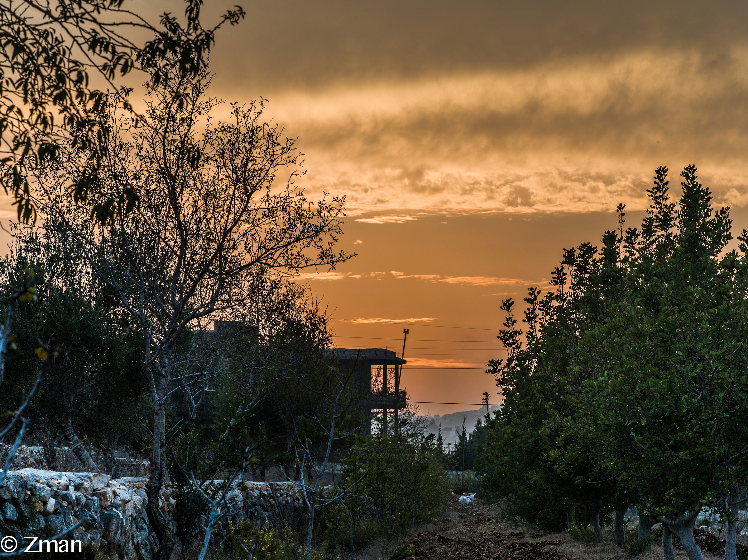 Friday's Sunset over the Hills