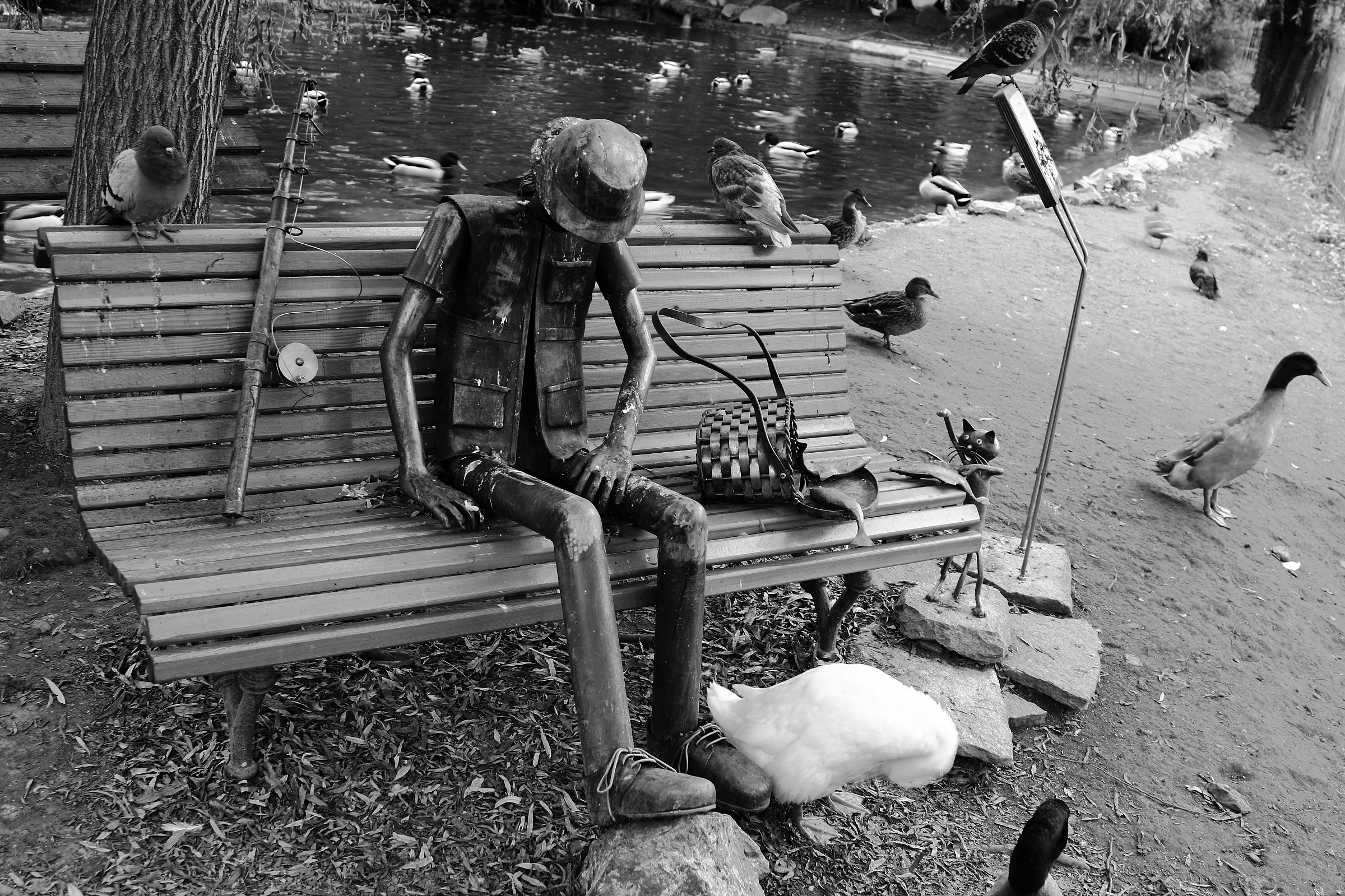 Il pescatore stanco b/w