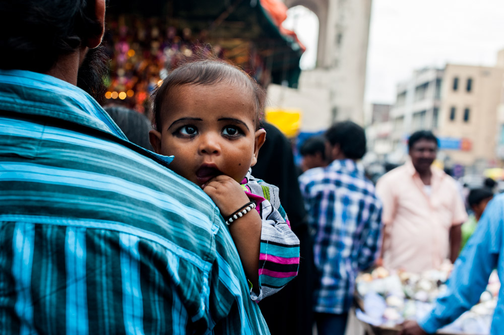 on the streets of Hyderabad