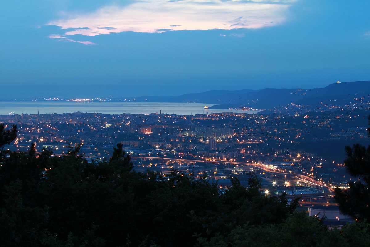 Trieste at sunset