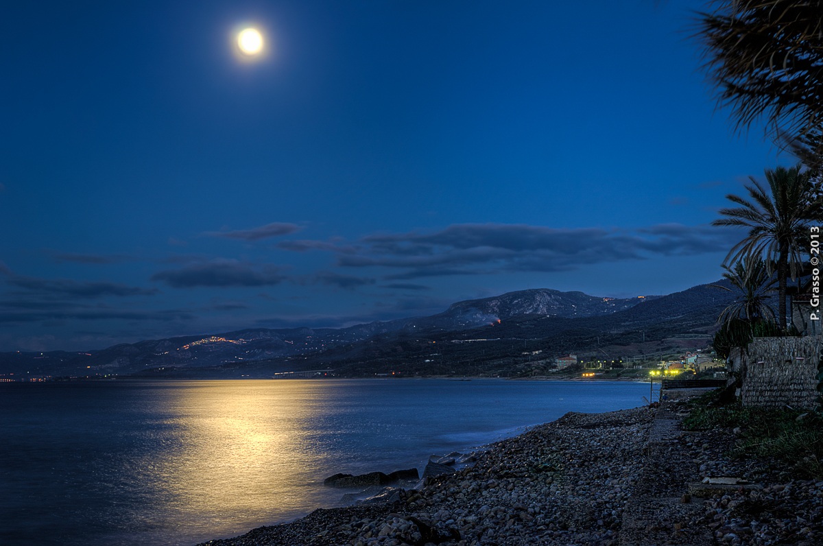 moonrise at the blue hour...