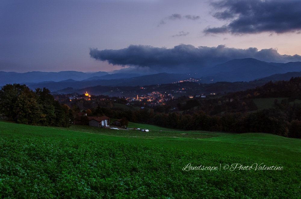 le prime luci della sera
