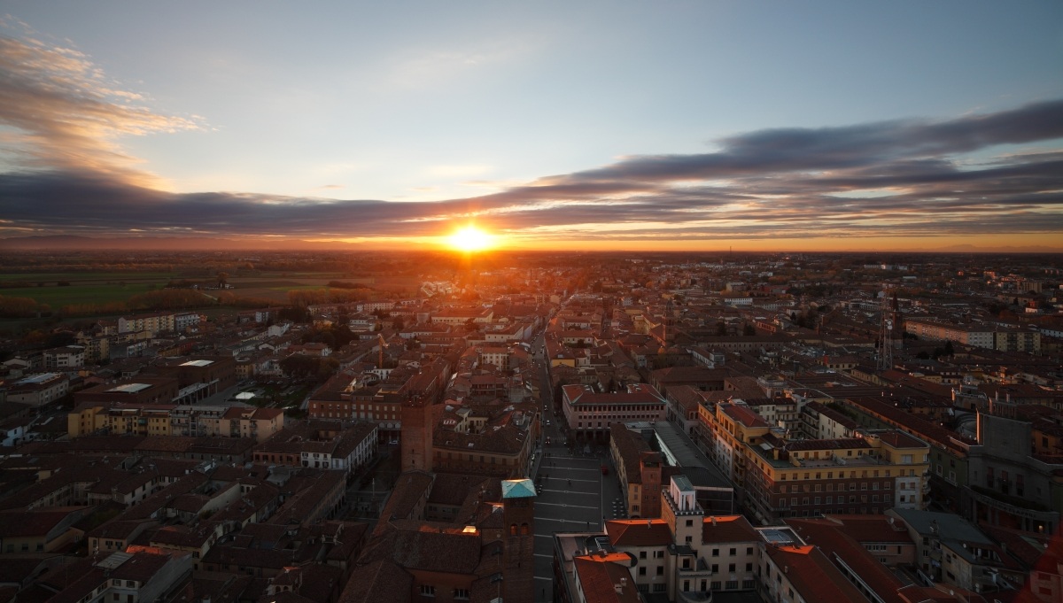 Tramonto dal Torrazzo, Cremona