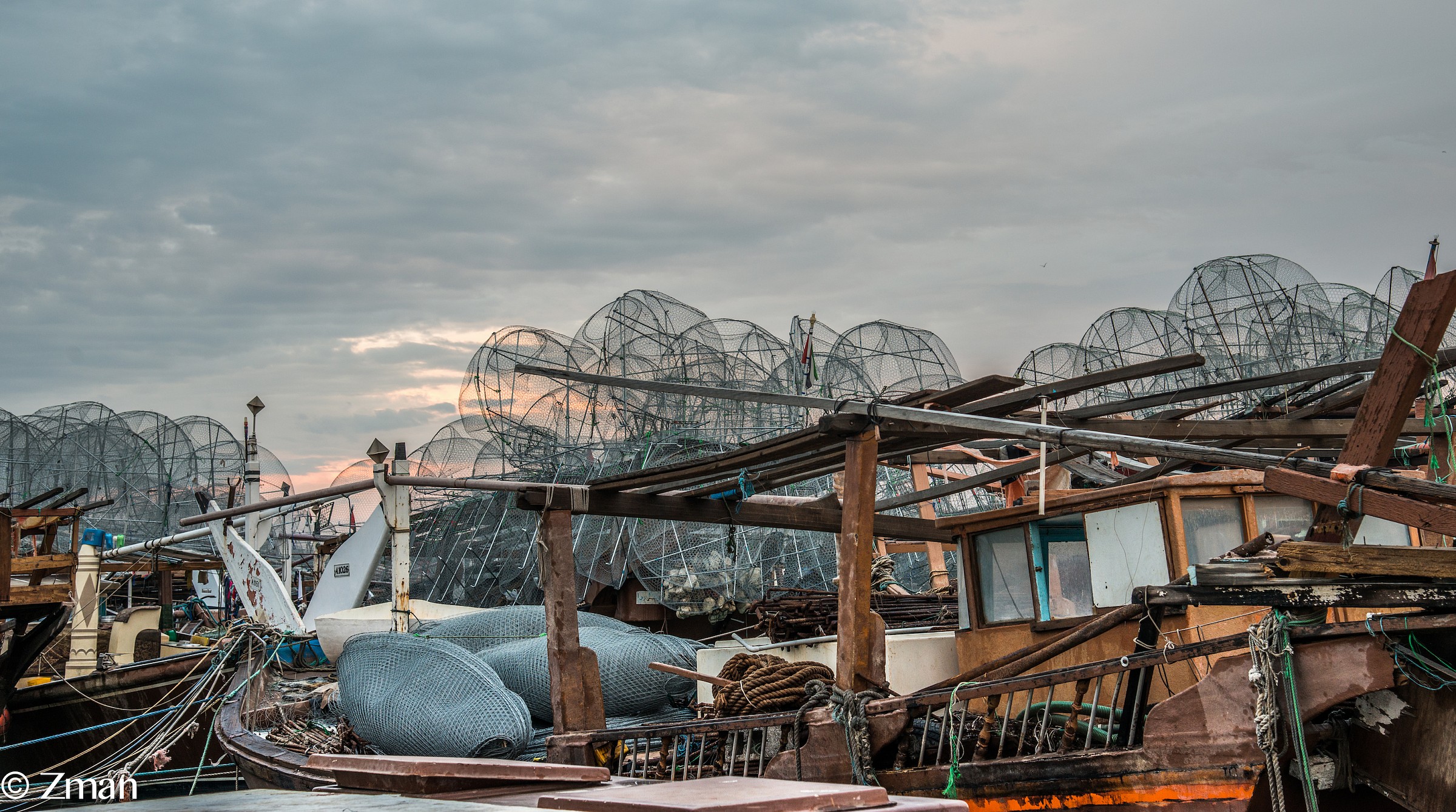 Gabbie dei pescatori pronto in Dows