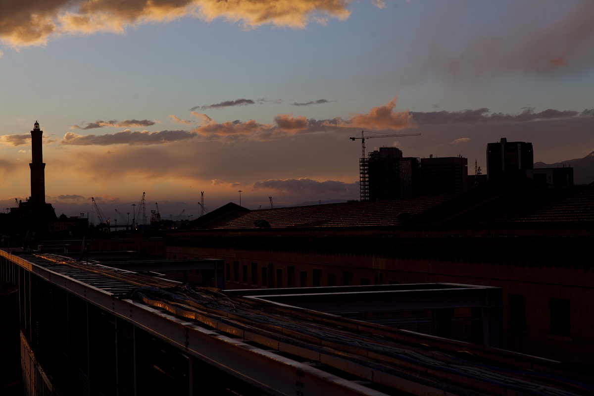 The lantern at sunset