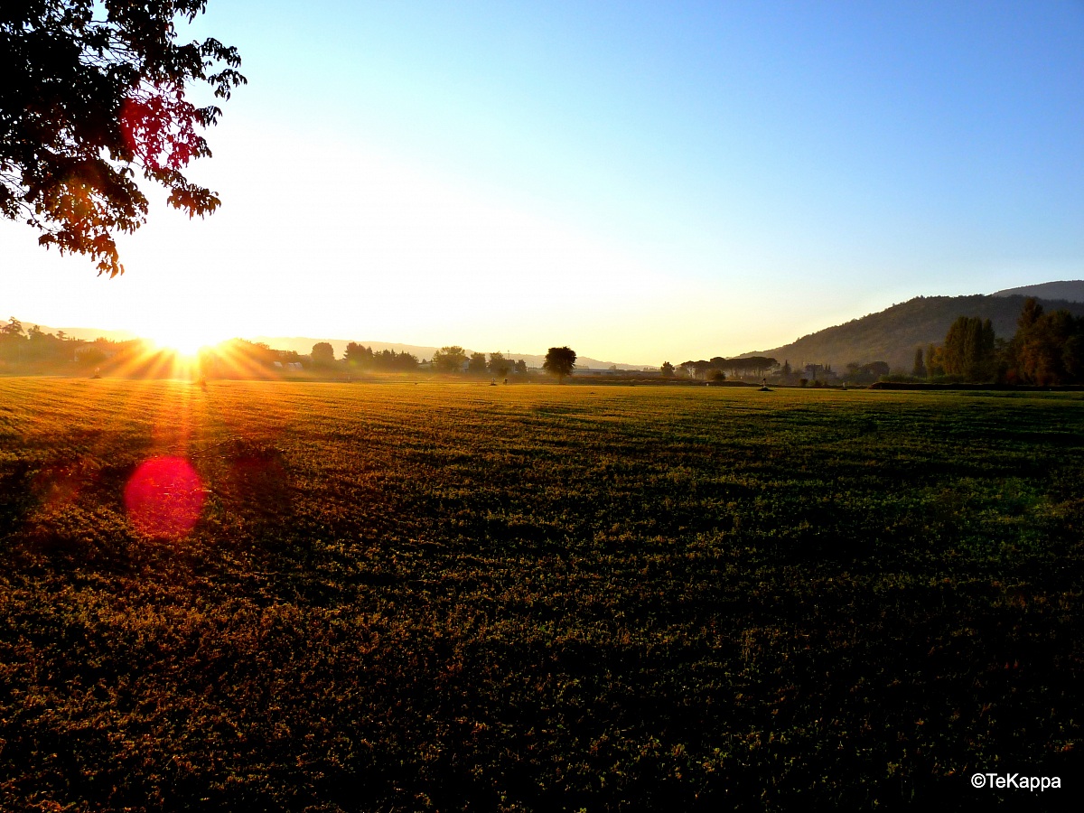 Tramonto a Umbertide