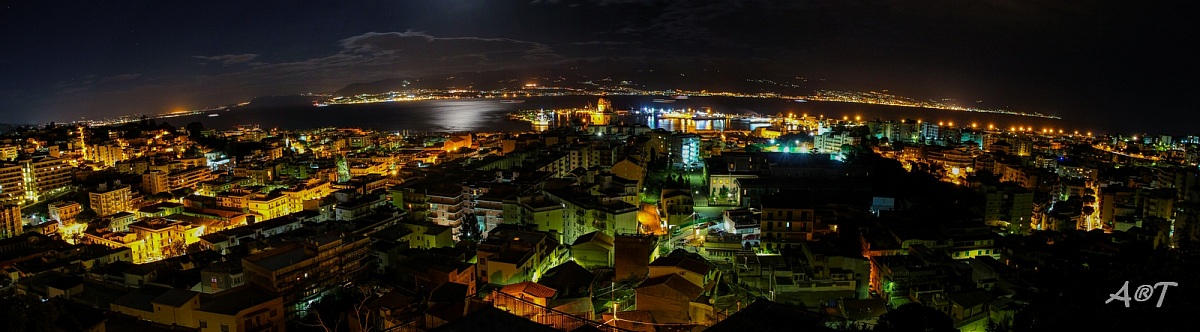 Panoramica dello Stretto di Messina