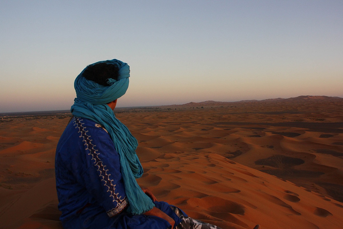 Sunrise over the desert