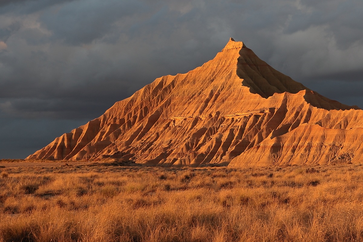 Bardenas at sunset