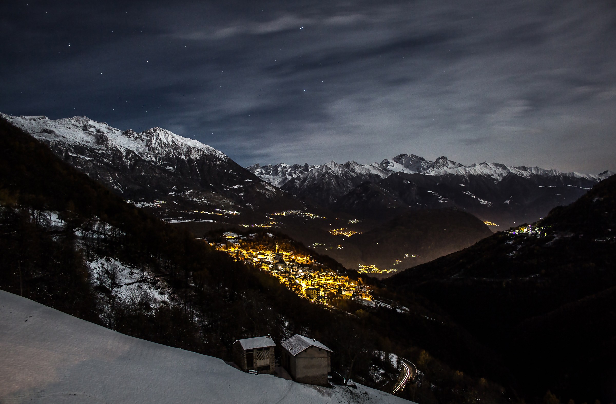 Lot in the moonlight