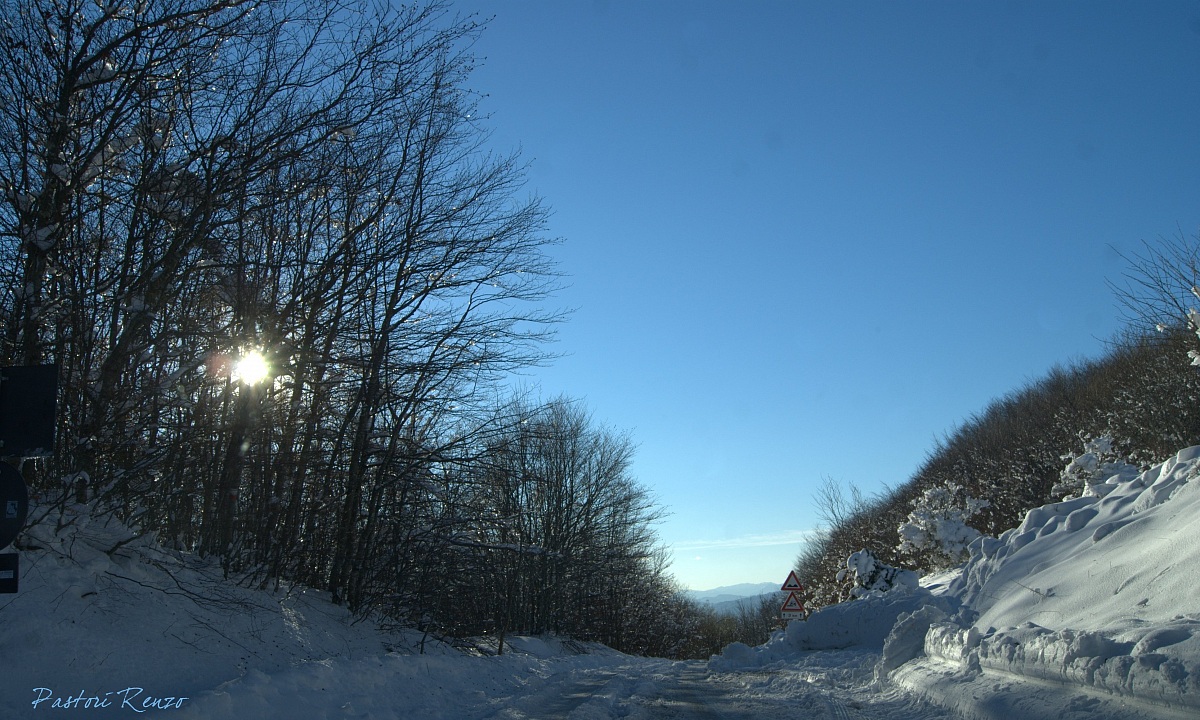 La prima neve in appennino