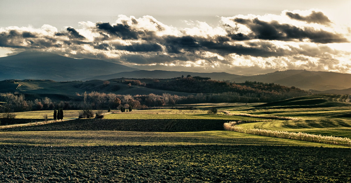 Towards Terrapille (Pienza)