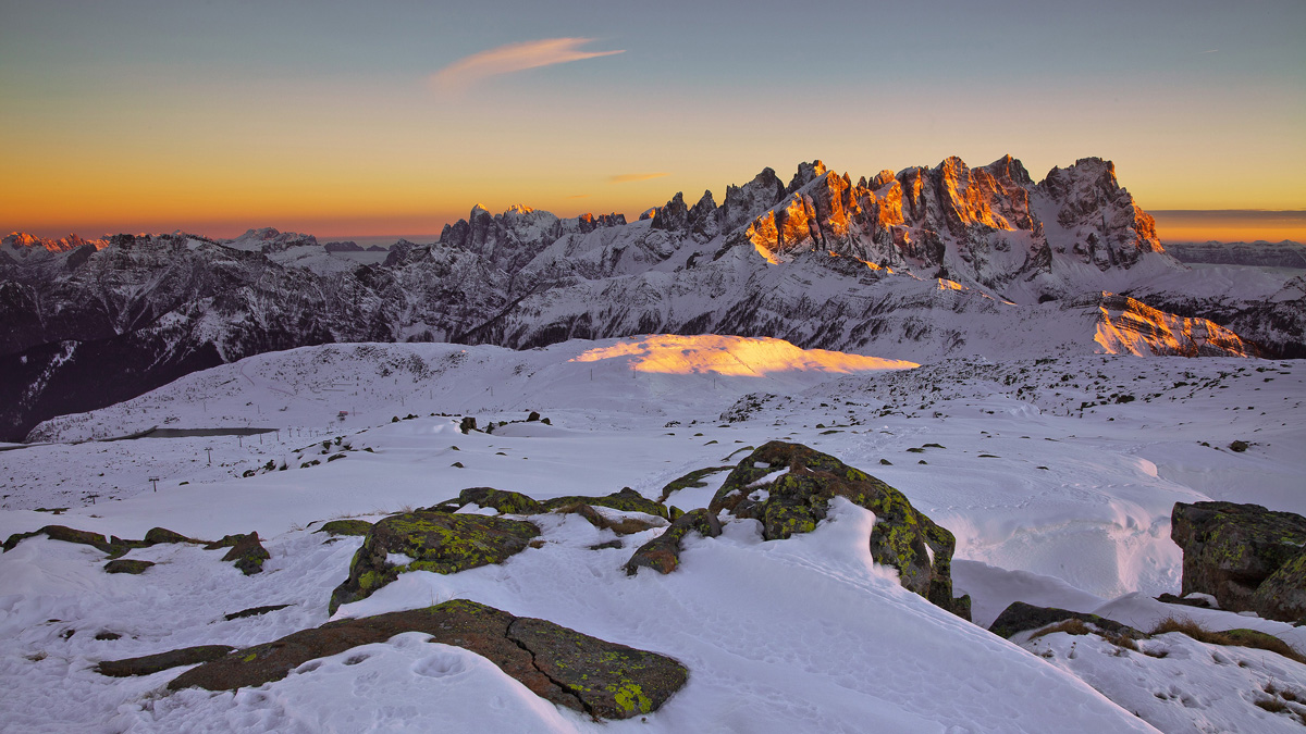 un po' di oro sulle vette