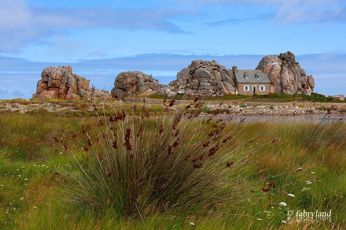 House between rocks (unusual sight)
