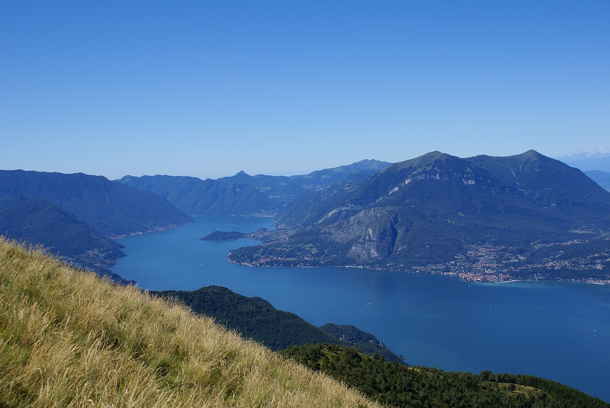 Lake Como seen from the Alps Giumello