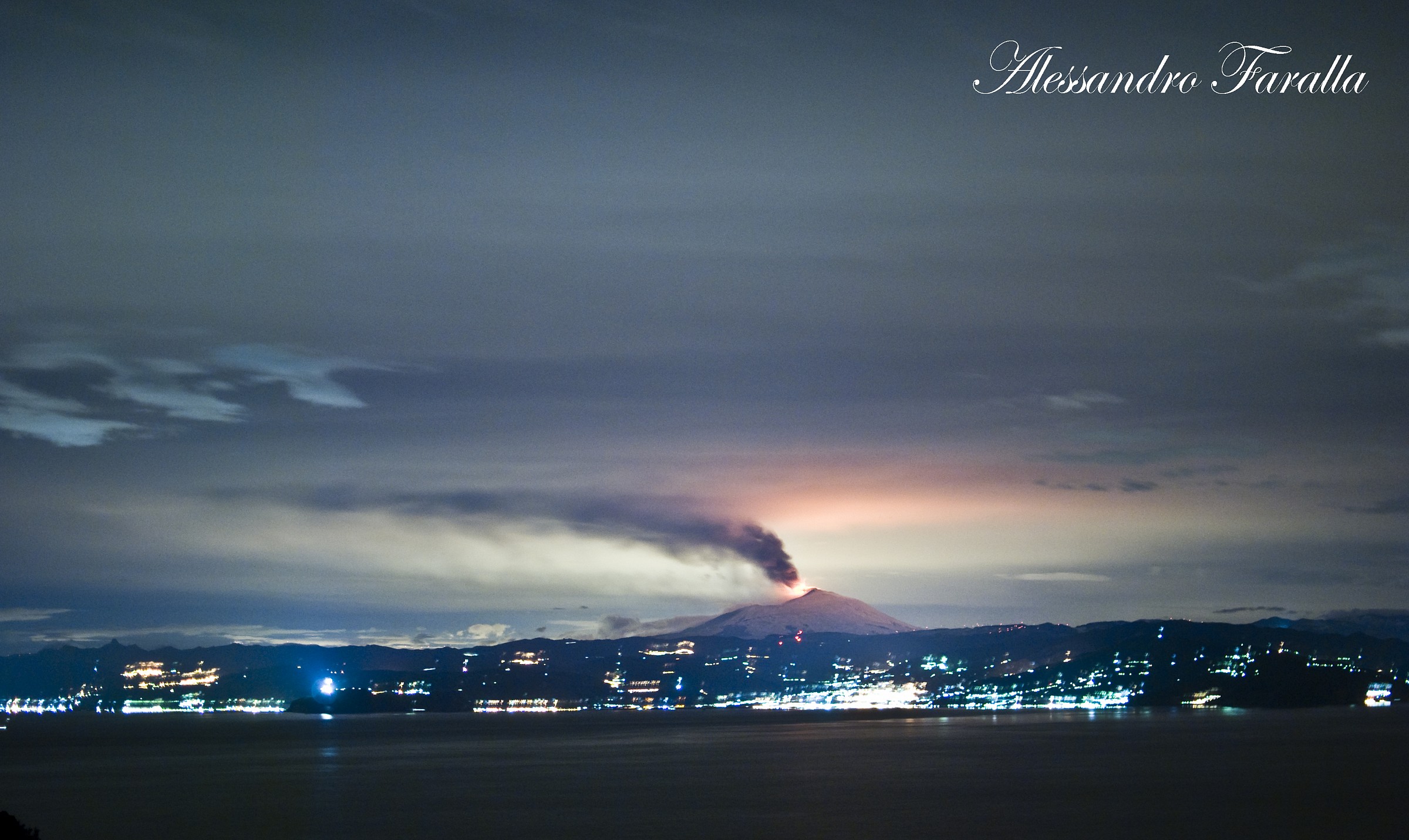 Etna Volcano by Night