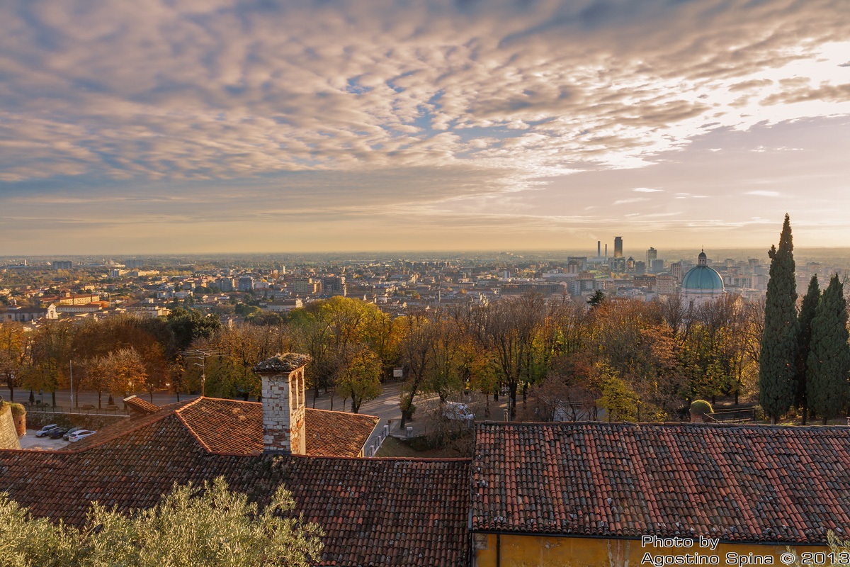 Tramonto su Brescia