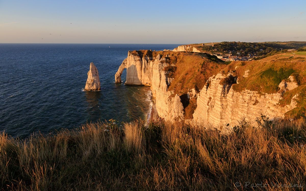 Etretat at sunset
