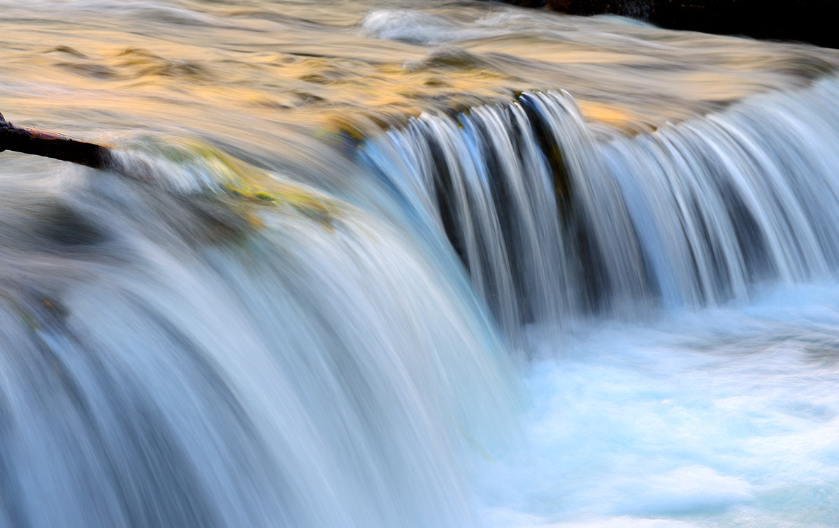 Sunrise on the river blue