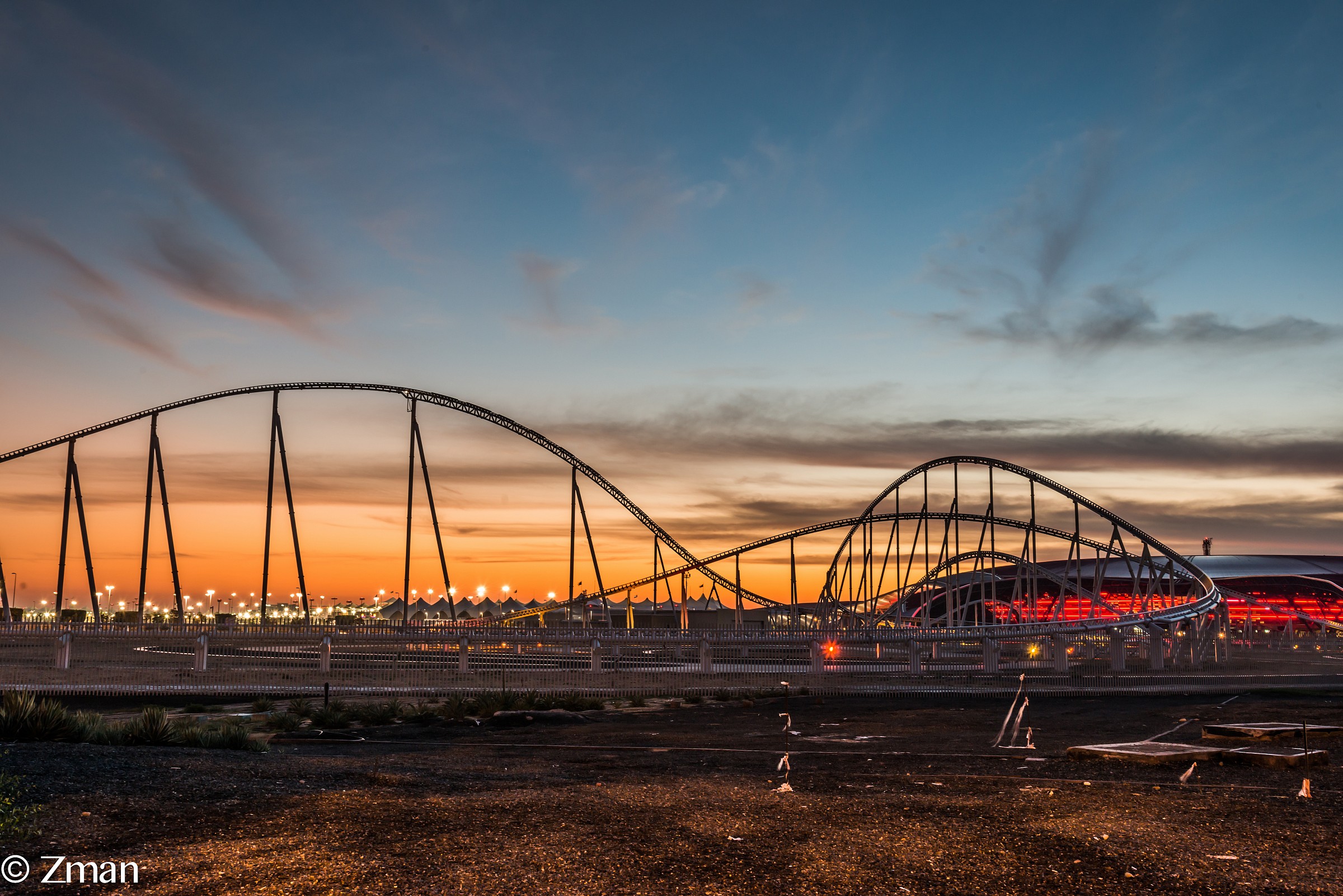 Sunset In Yas Island
