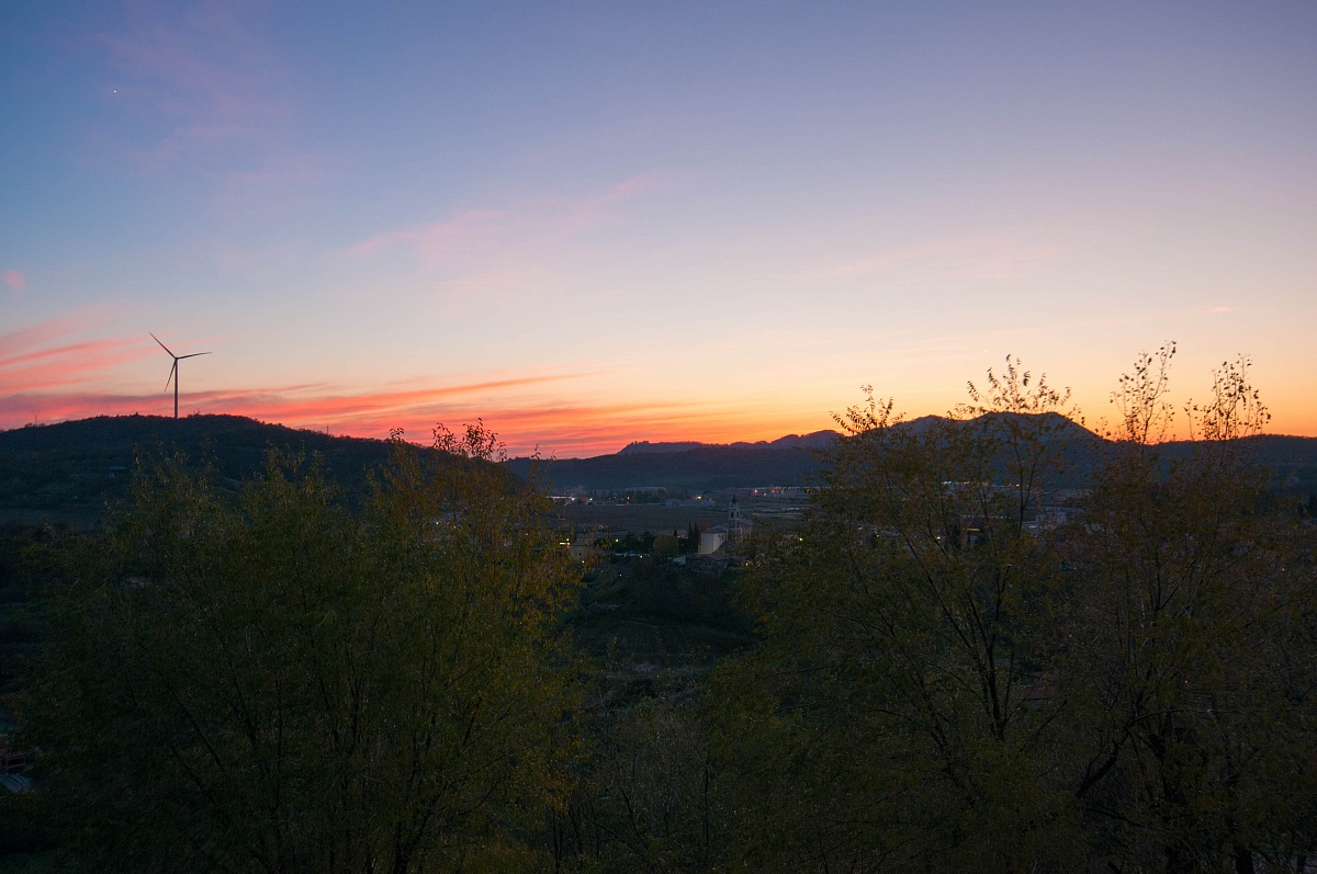 sunset from the castle of streams!