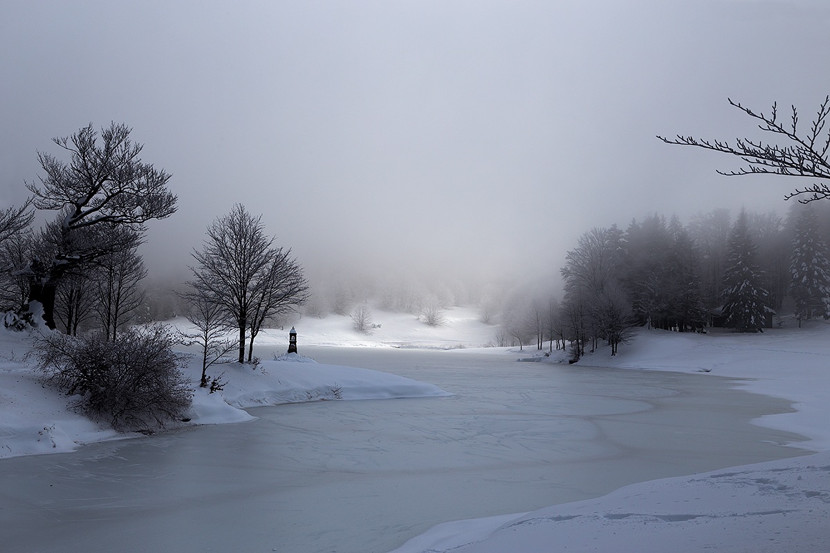 December 1, 2013 winter weather at the lake Calamone