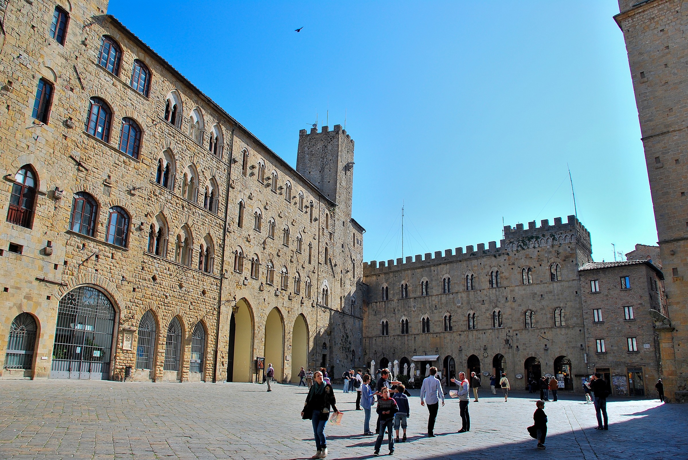 In the square in Volterra