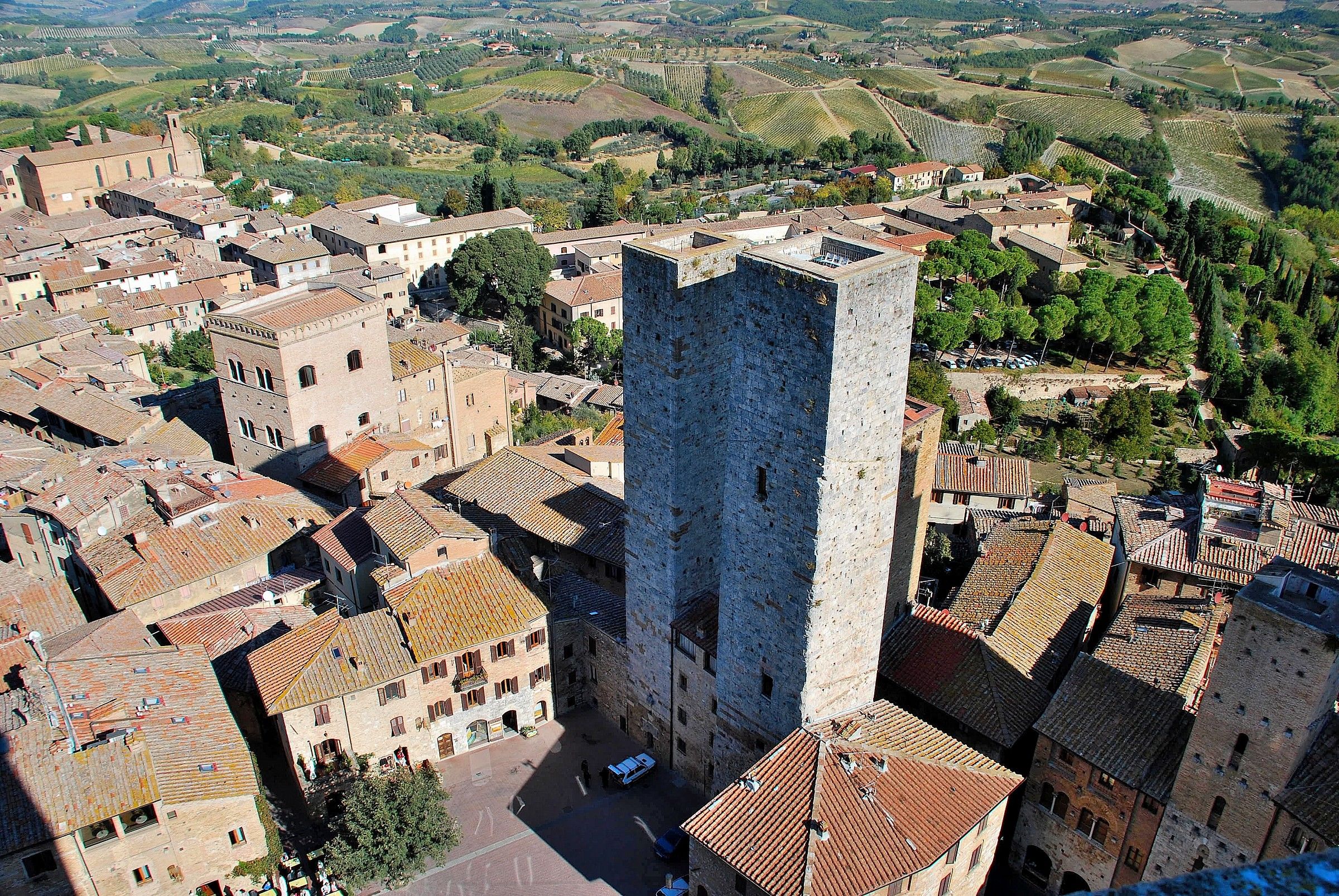 View from San Gimignano