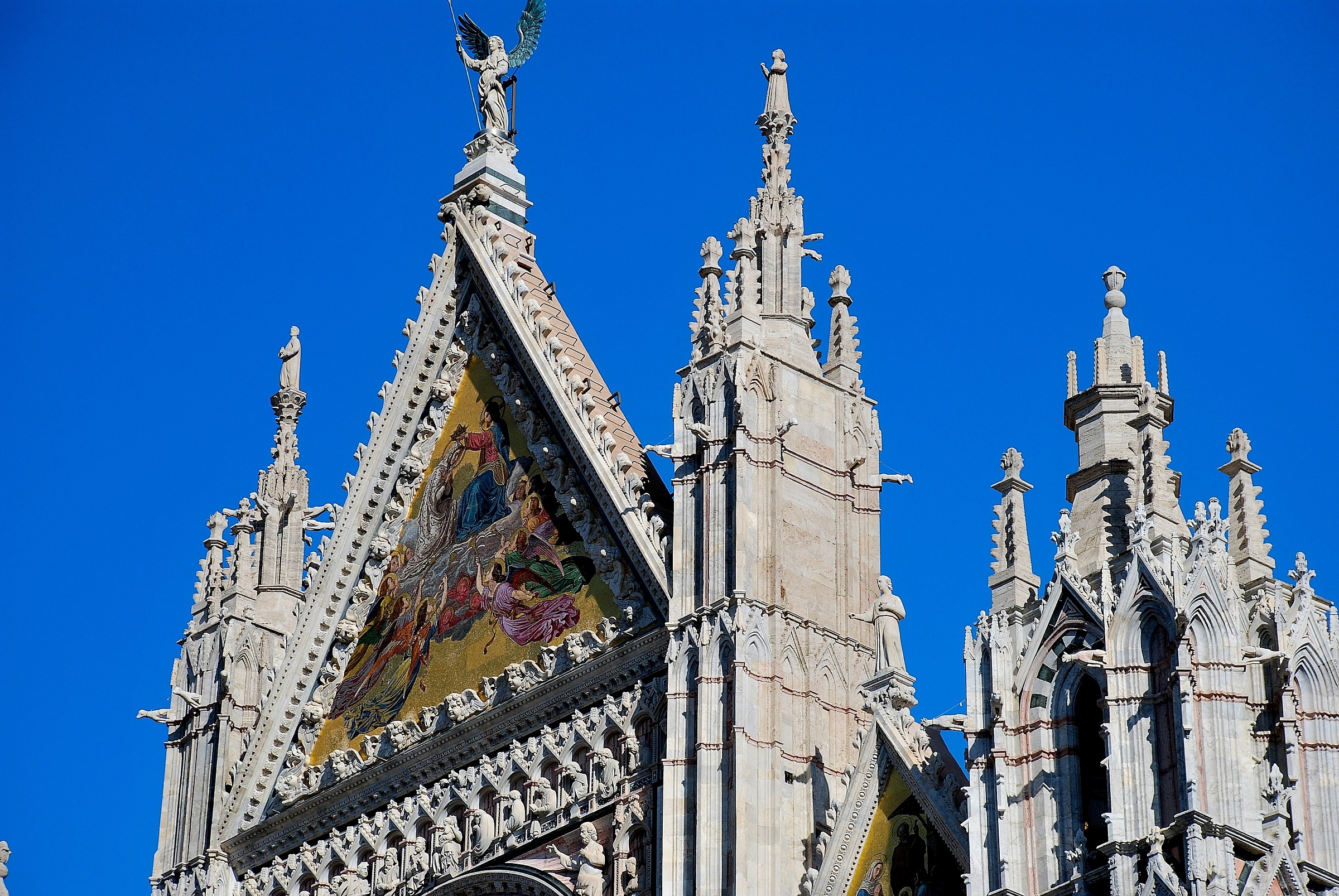 Spiers of the cathedral of Siena