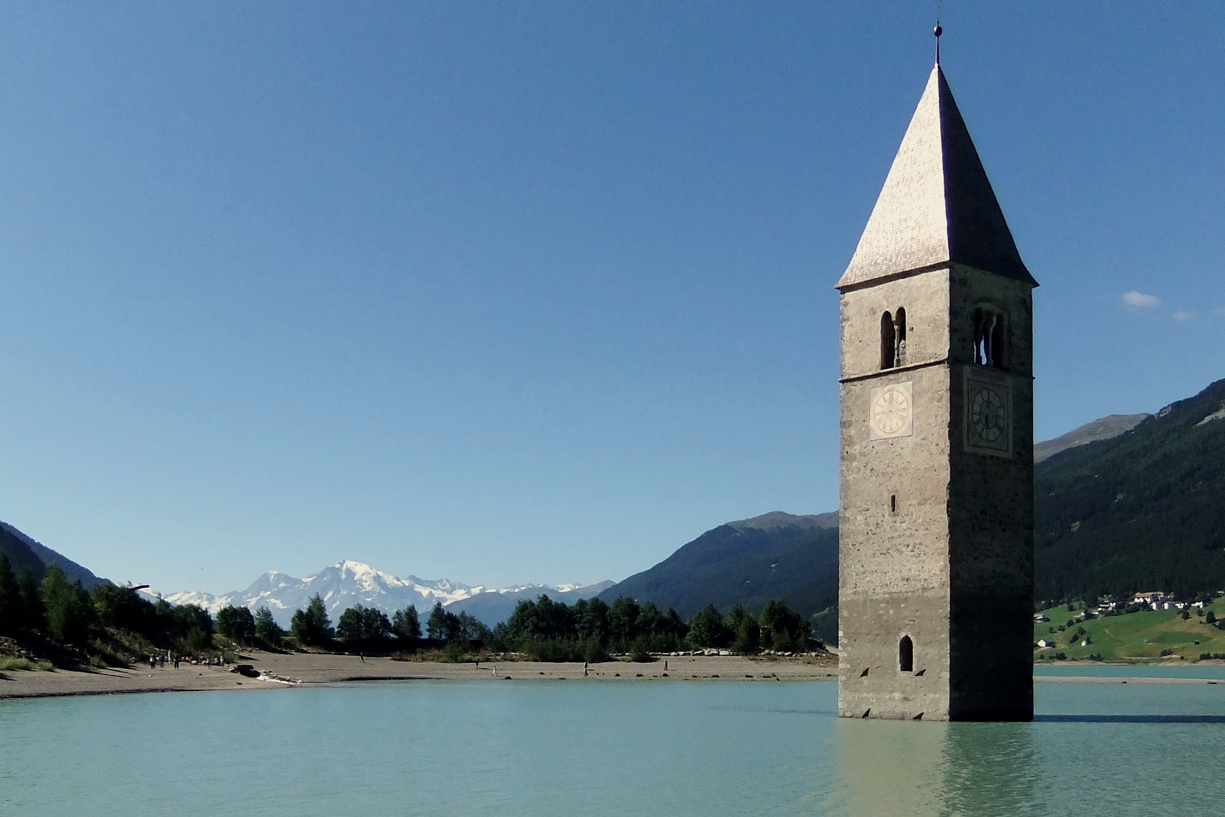 campanile Curon Venosta, lago Resia - Alto Adige