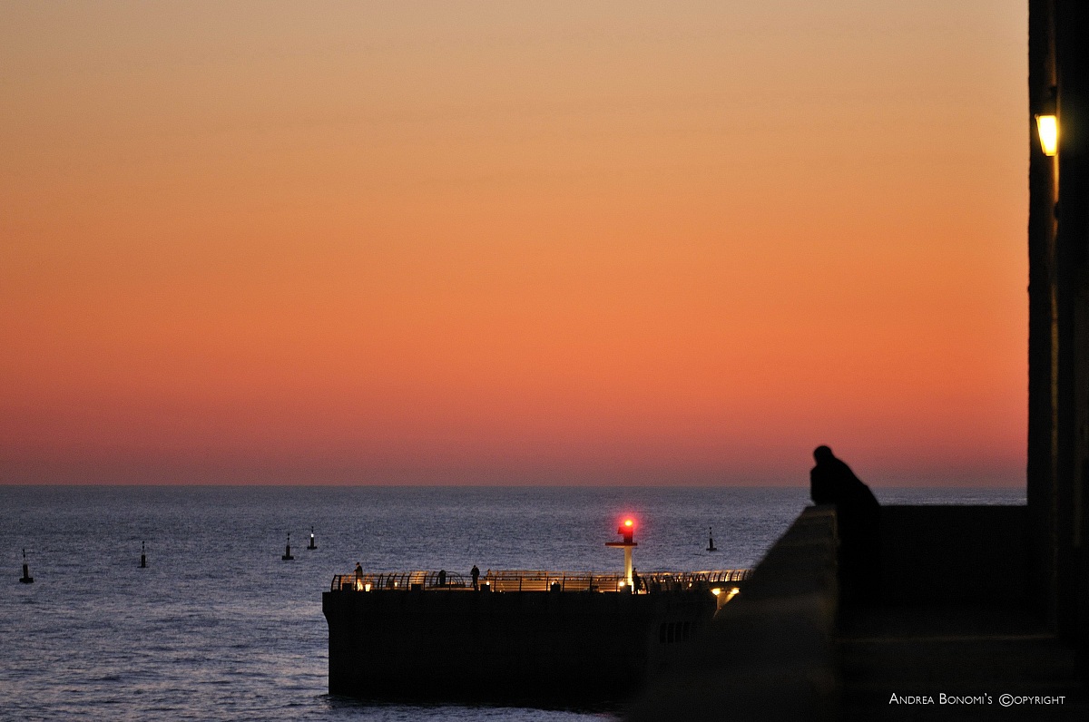 The tranquility of the sunset