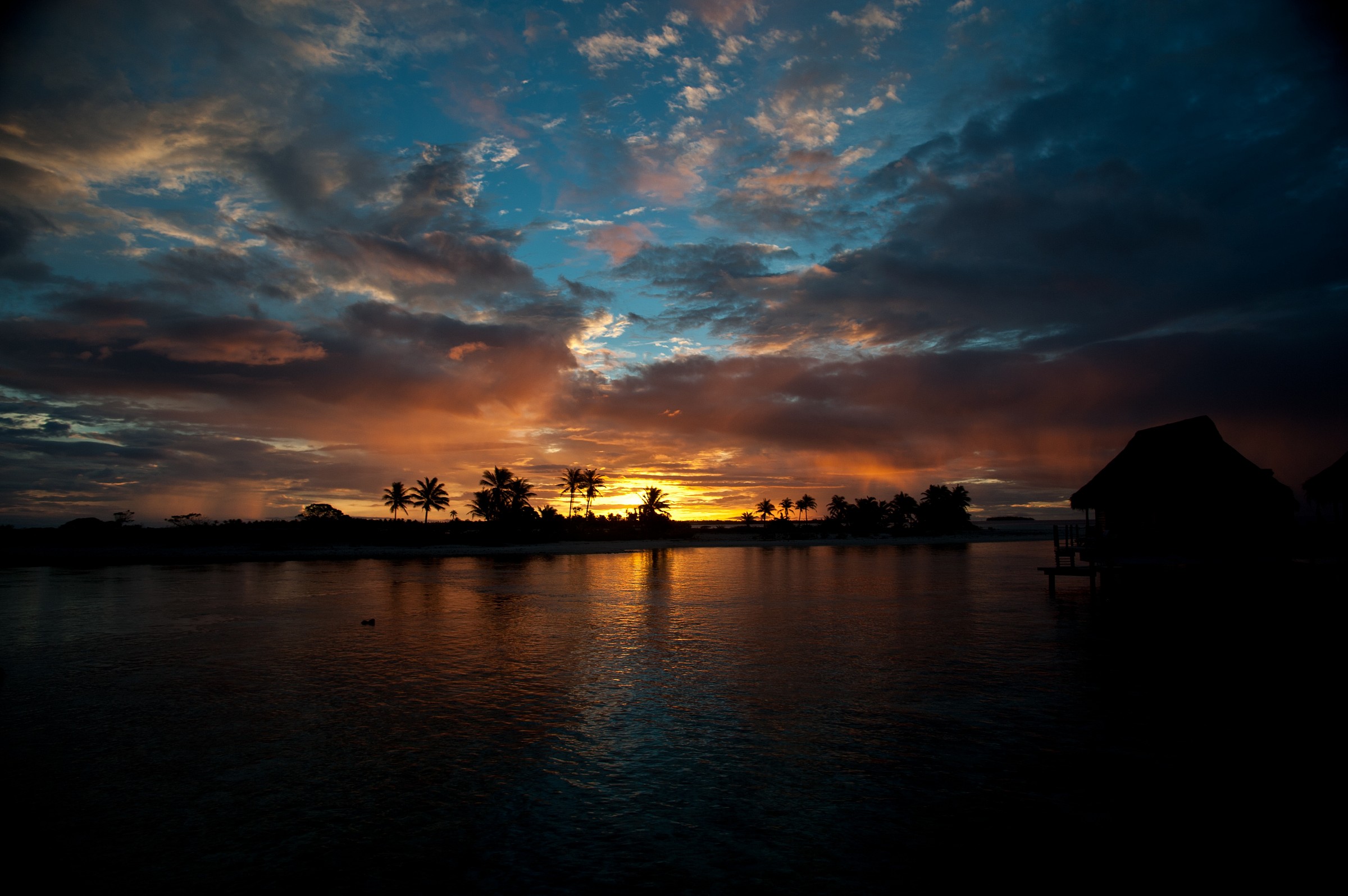 Sunset at Tikeau Tuamotu Archipelago