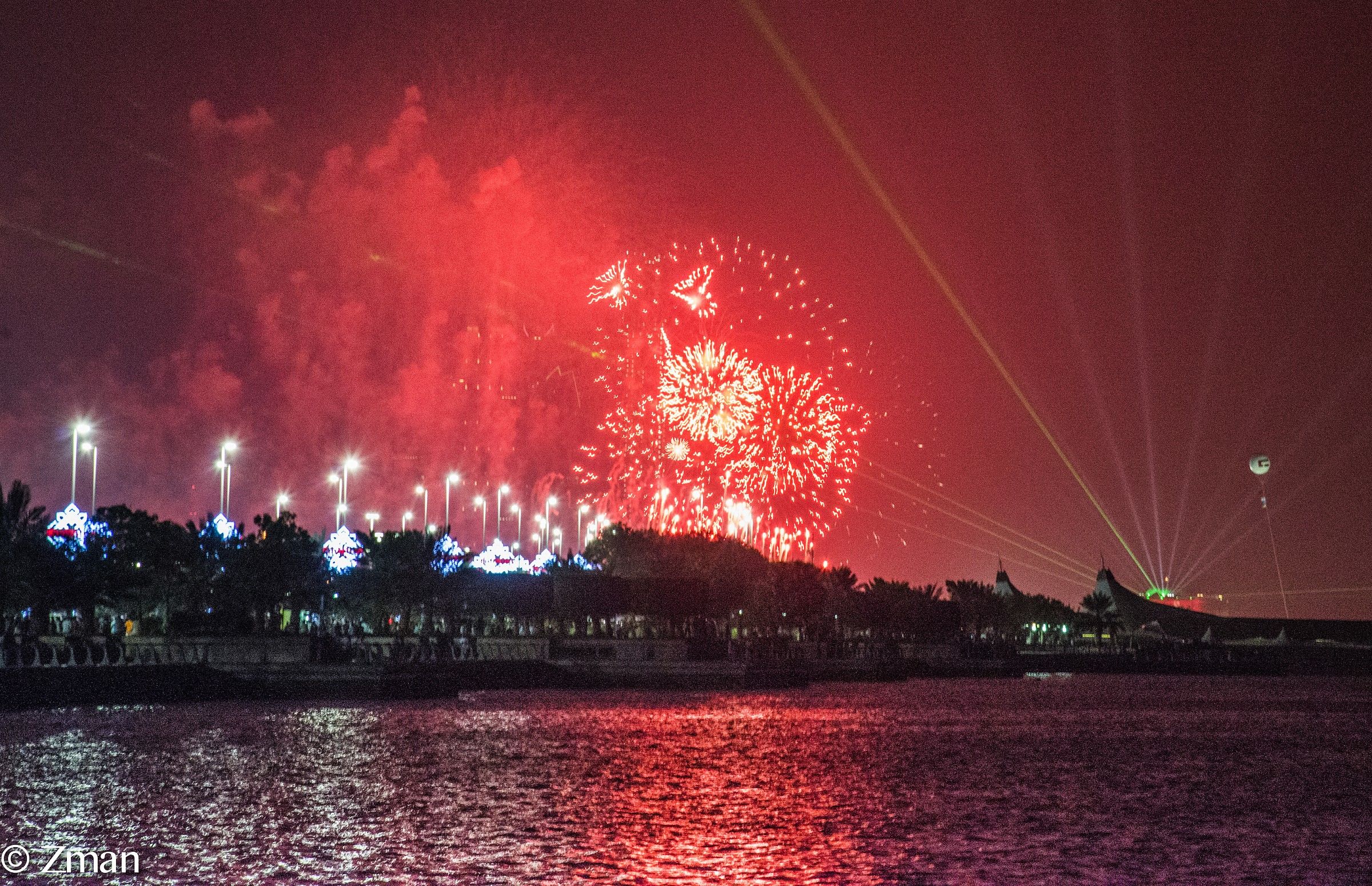 Fire works on The Occasion Of The National Day