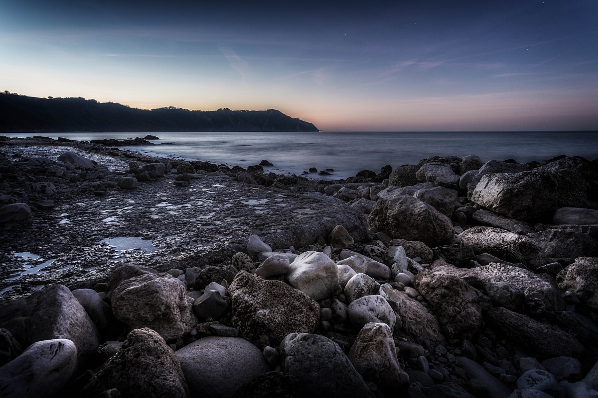 winter sunset in portonovo