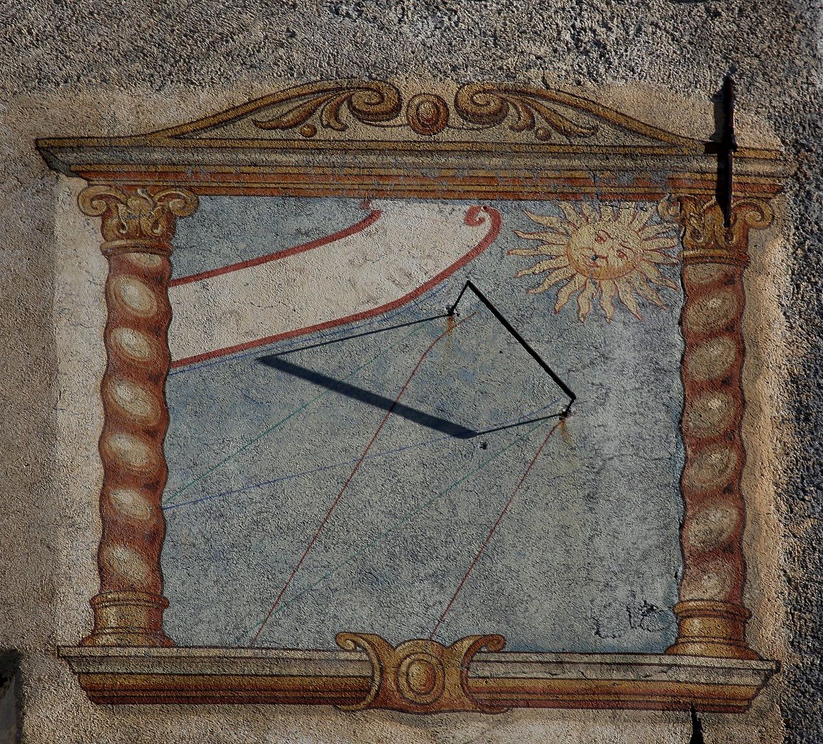 sundial Tarasp Castle