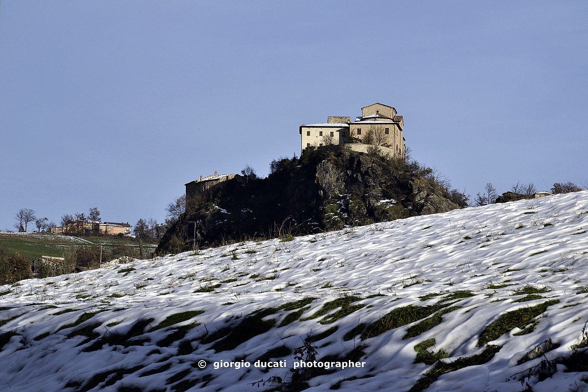 view of the church and castle