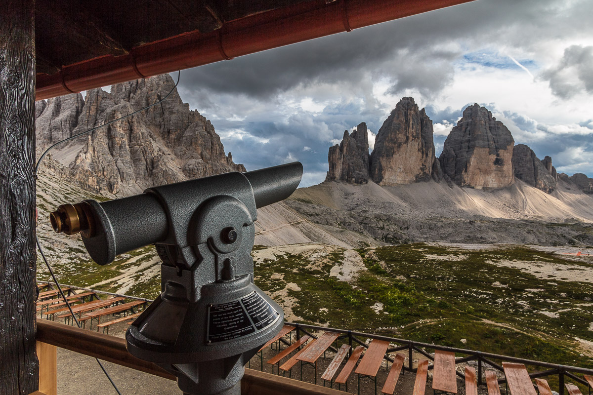 Tre Cime di Lavaredo dal rifugio Locatelli