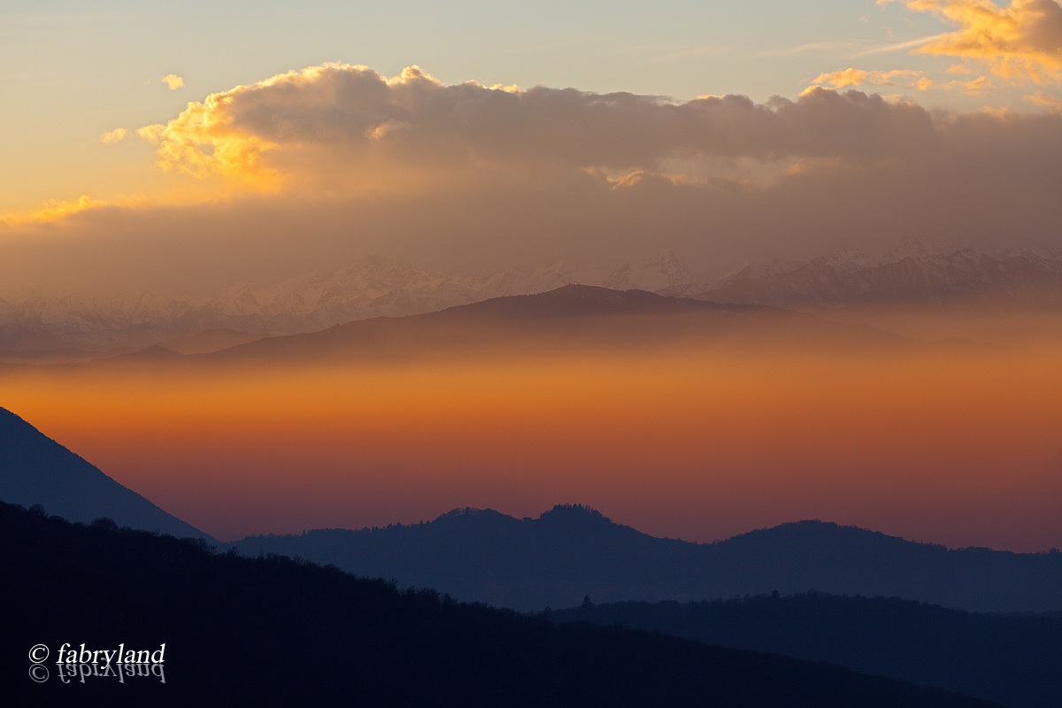 Raggio di luce al tramonto
