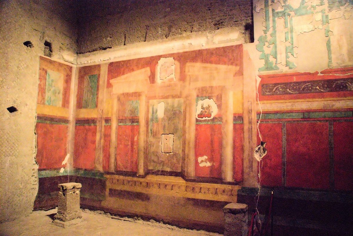 Affresco residenza dell'imperatore Cesare Augusto