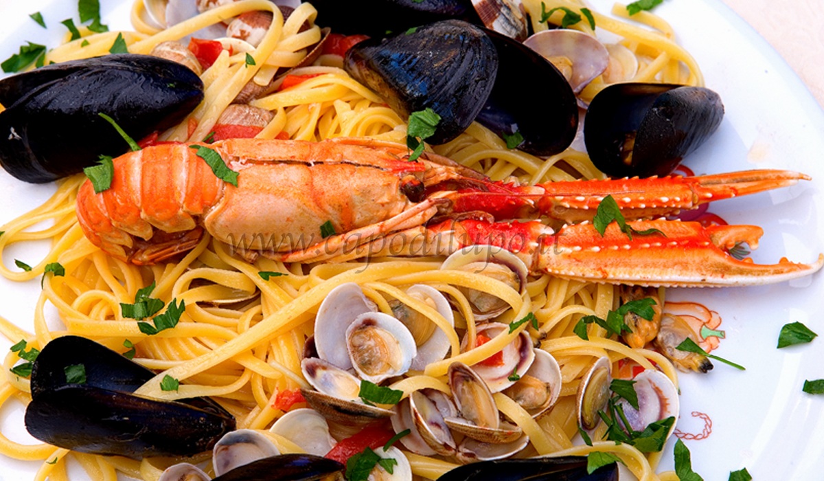 linguine con gli scampi