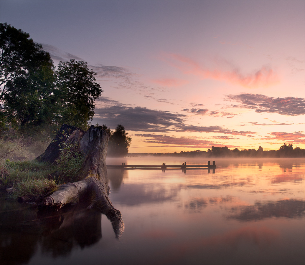 morning over Odra river