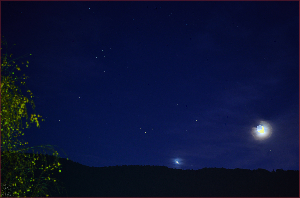 Venus and Moon conjunction