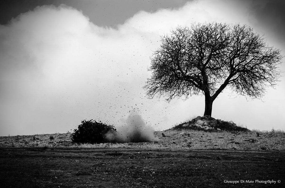 World War II bomb detonation