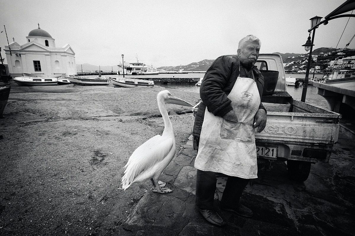 Un Venditore a Mykonos