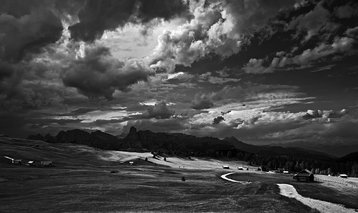 Before the storm in B & W